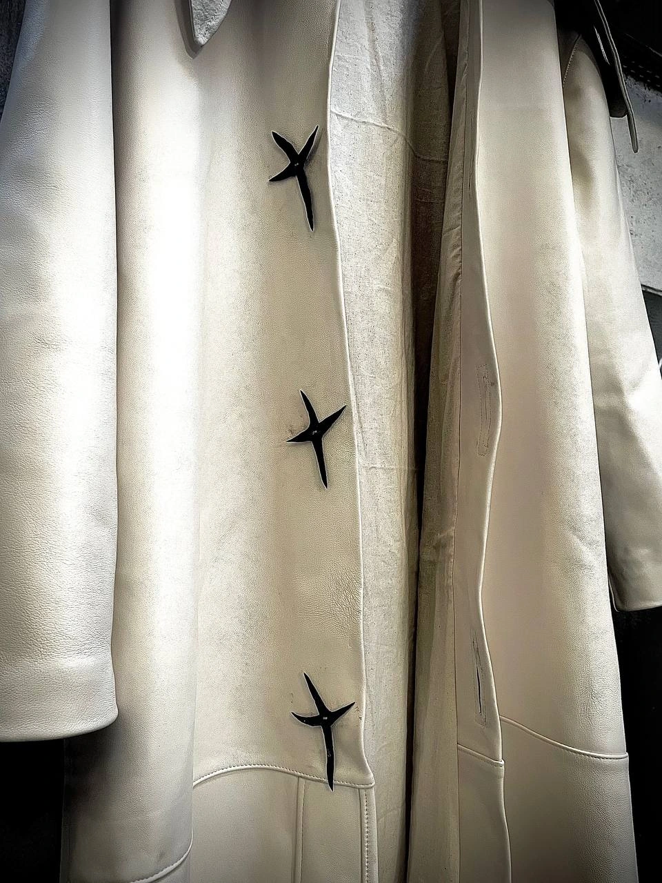 Leather Trench Coat «The Process of Becoming Samson», image 3